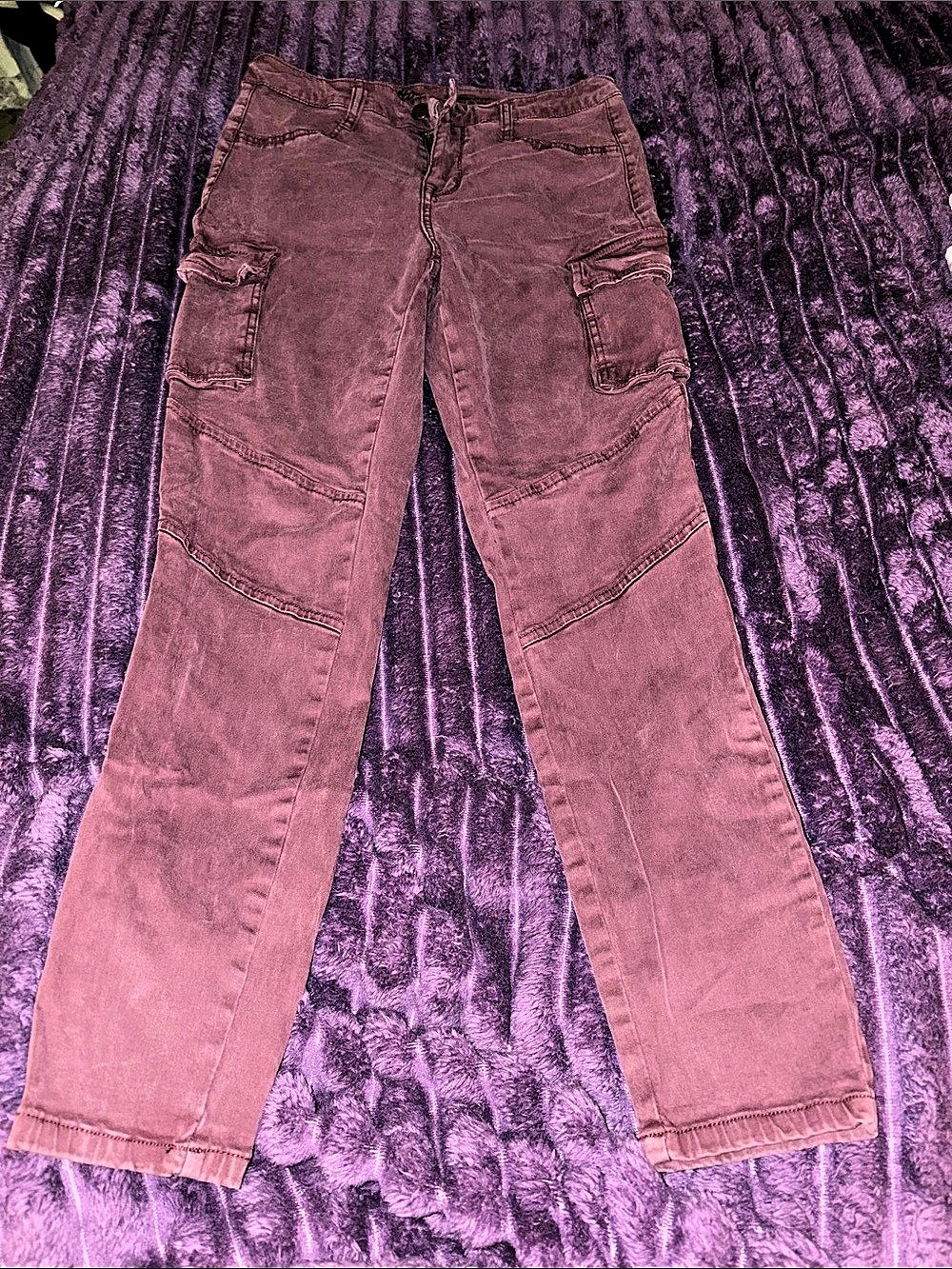 Mossimo denim High Rise Jegging Cargo Straight Leg Pink Waist 28
